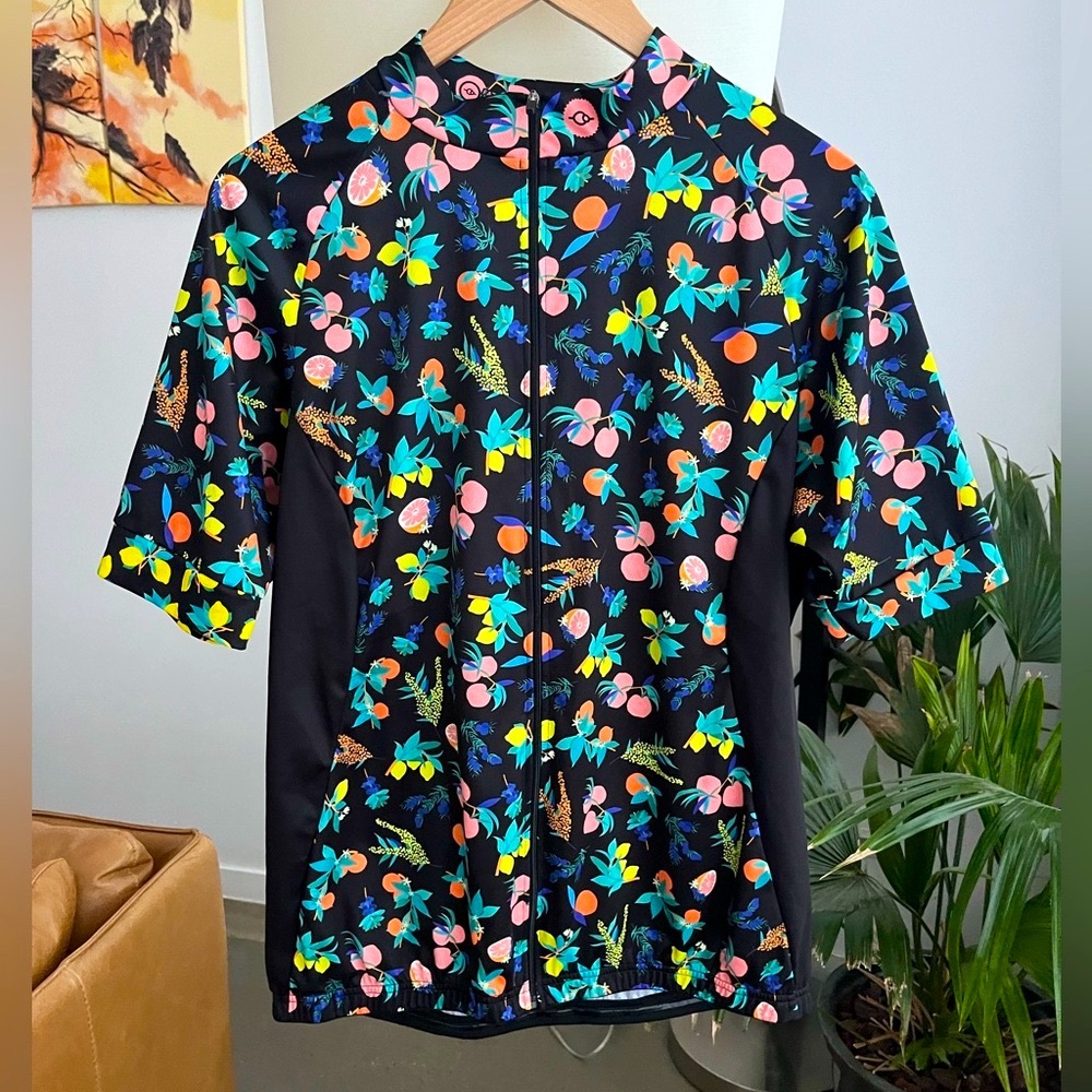Fat Lass At the Back Fruit Patterned Cycling Jersey